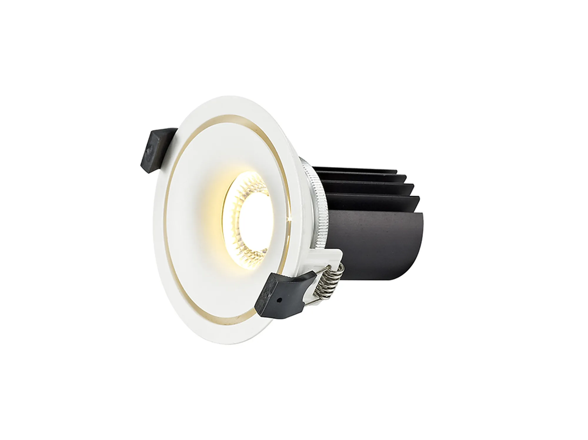 Bolor 12 Tridonic Powered 12W 4000K 1200lm 12° CRI>90 LED Engine White/White Fixed Recessed Spotlight, IP20 DM202096  Dlux Bolor 12